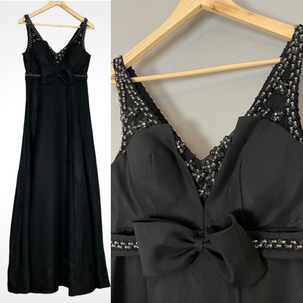 Vintage Dress Witchy Gothic Sleeveless Handmade Sparkle Retro Maxi Unique Retro‎